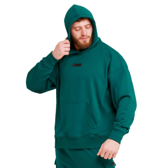 Bluza z kapturem Unstoppable Green - GymBeam L