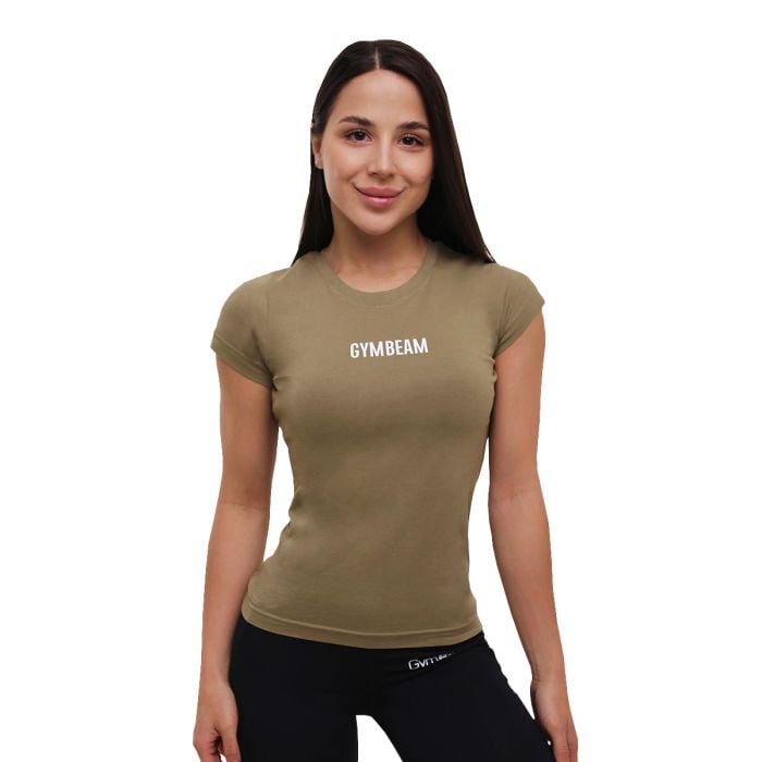 Koszulka damska FIT Olive - GymBeam S