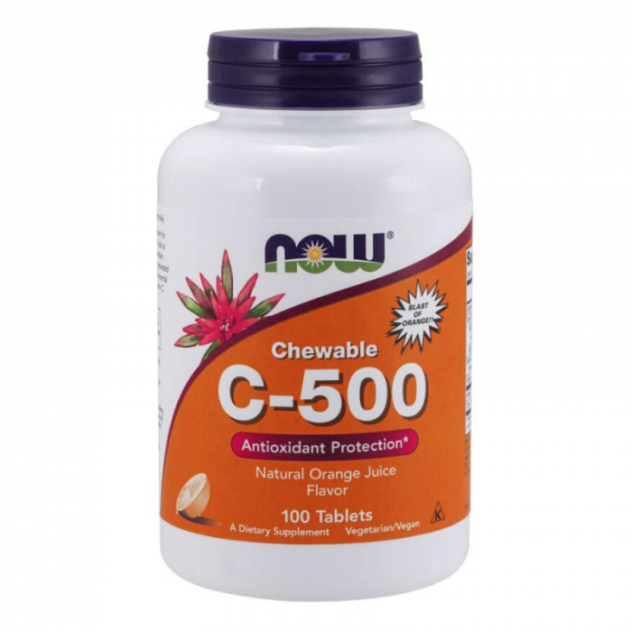 Witamina C 500 mg tabletki do ssania - NOW Foods