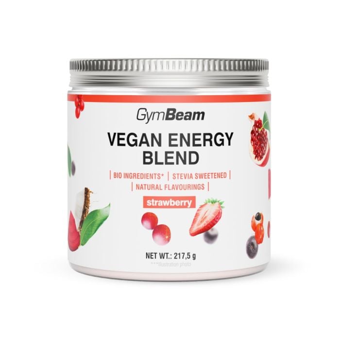 Vegan Energy Blend - GymBeam 217,5 g - truskawka