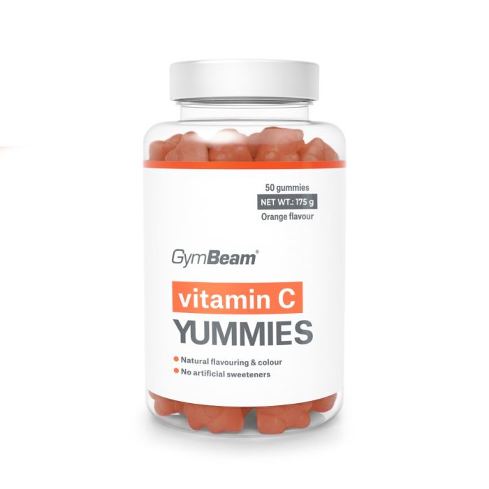 Vitamin C Yummies  - GymBeam 50 kaps - pomarańczowy