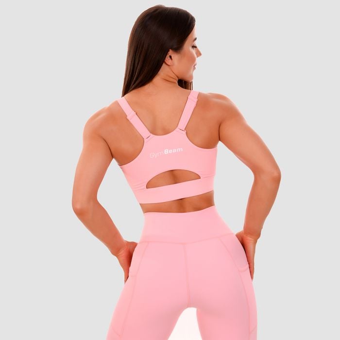 Biustonosz sportowy Cut-Out Pink - GymBeam M