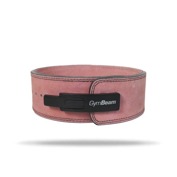 Pas do podnoszenia ciężarów LEVER Pink - GymBeam XS