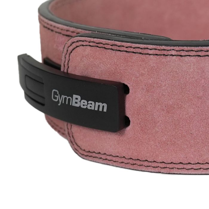 Pas do podnoszenia ciężarów LEVER Pink - GymBeam XS