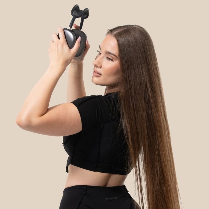 Damski Top Cosmo Cropped Black - GymBeam S