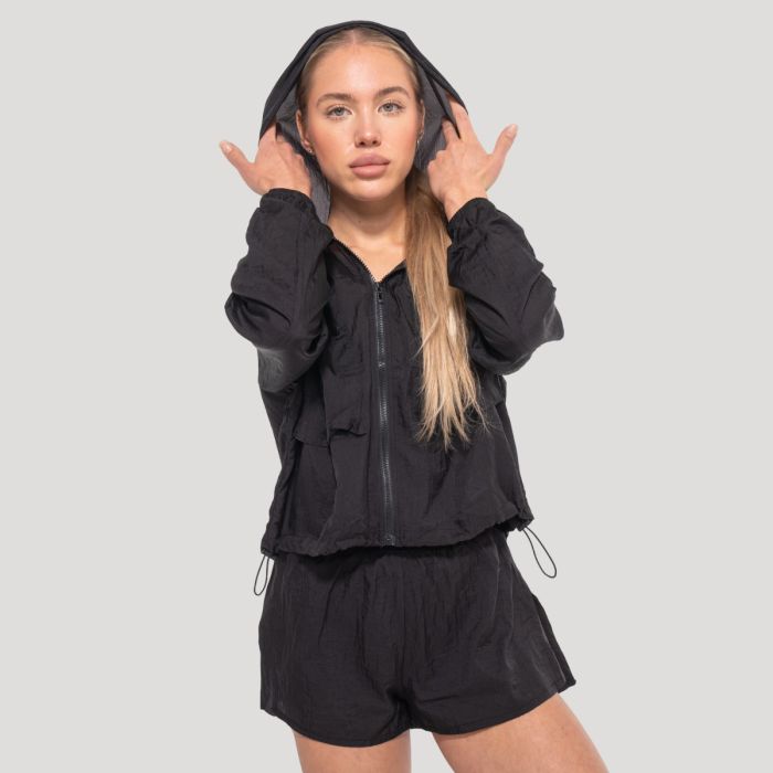 Kurtka damska Flow Black - GymBeam S