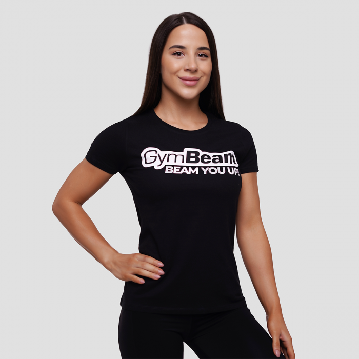 Damska koszulka Beam Black - GymBeam