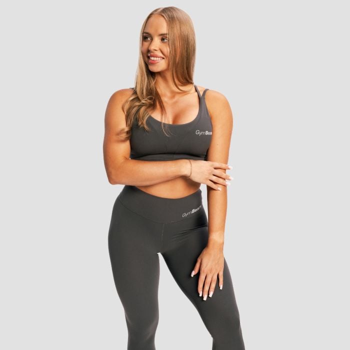 Damskie legginsy BEAT Charcoal - GymBeam XXL