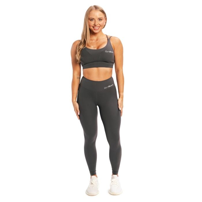 Damskie legginsy BEAT Charcoal - GymBeam XXL
