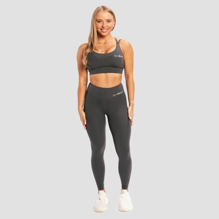 Damskie legginsy BEAT Charcoal - GymBeam XXL