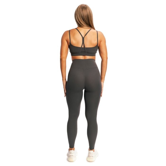 Damskie legginsy BEAT Charcoal - GymBeam XXL