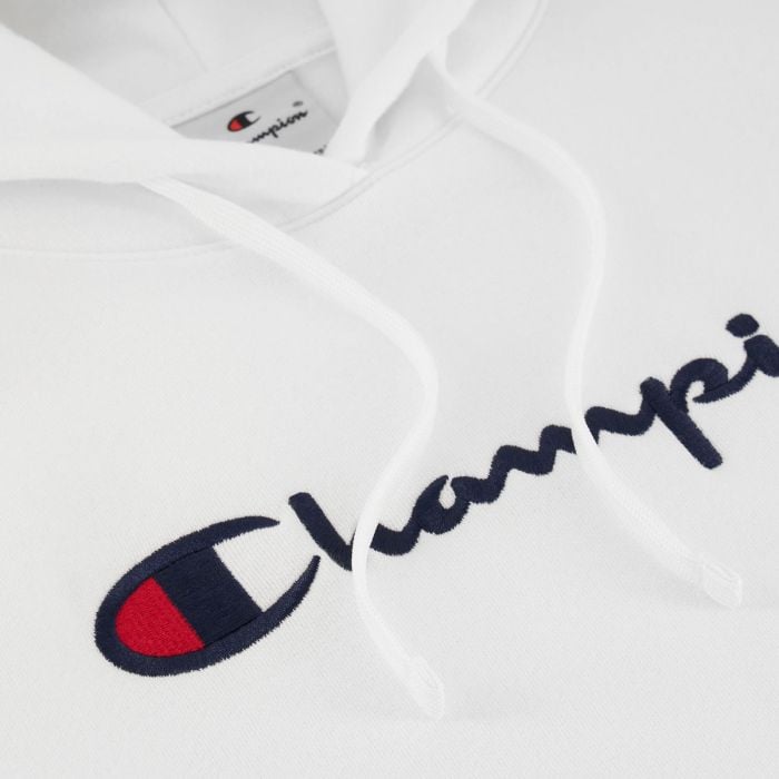 Damska bluza z kapturem Big Logo Slim Fit White - Champion L