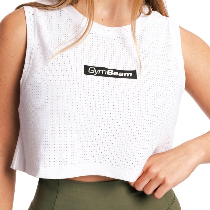 Damski Tank Top Combat White - GymBeam M