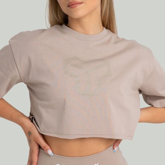 Crop Top damski Taupe - STRIX XL