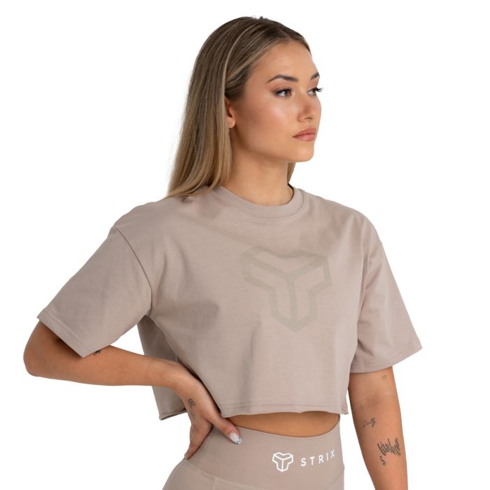 Crop Top damski Taupe - STRIX XL