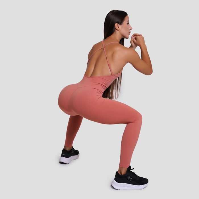 Damski kombinezon do ćwiczeń FIT Salmon - GymBeam S