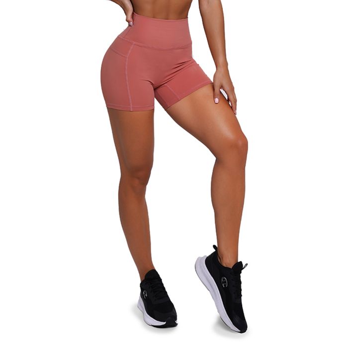 Damskie szorty FIT Salmon - GymBeam S