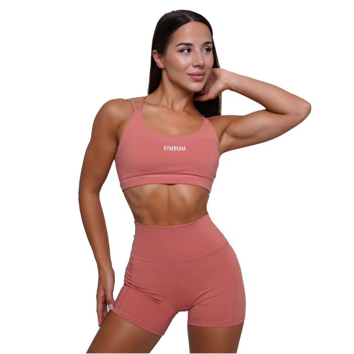 Damskie szorty FIT Salmon - GymBeam S