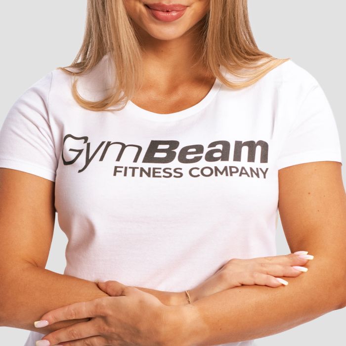Damski T-shirt Fitness White - GymBeam L