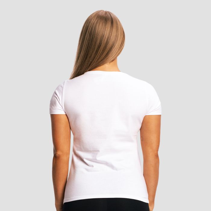 Damski T-shirt Fitness White - GymBeam L