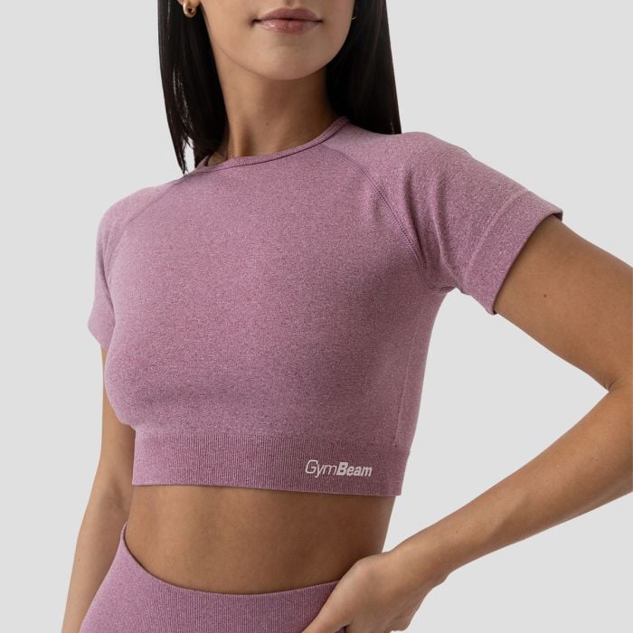 Damski Crop Top FLO Violet - GymBeam XL