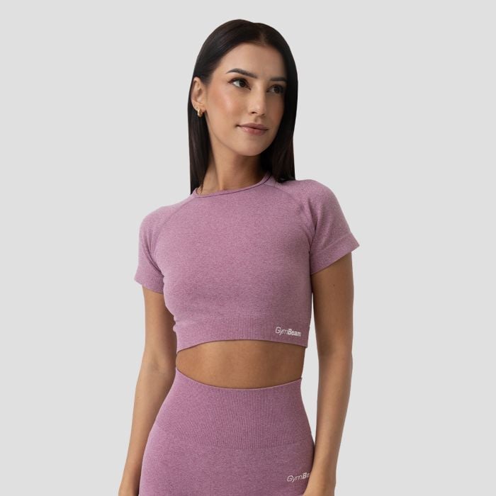 Damski Crop Top FLO Violet - GymBeam XL