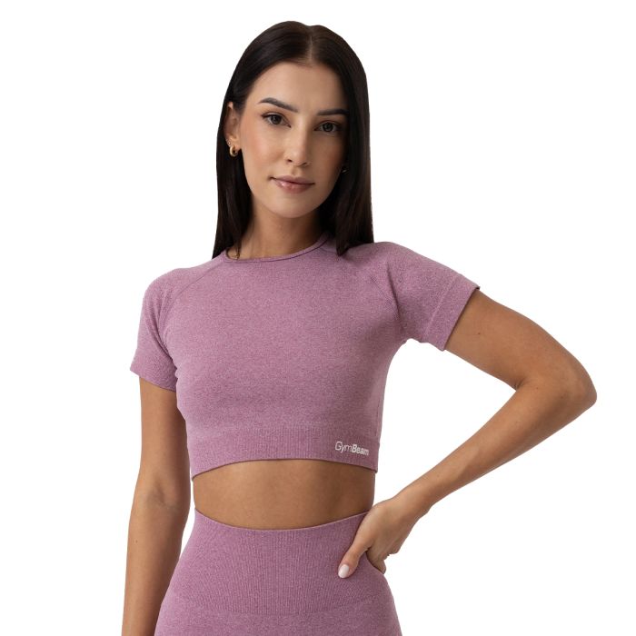 Damski Crop Top FLO Violet - GymBeam XL