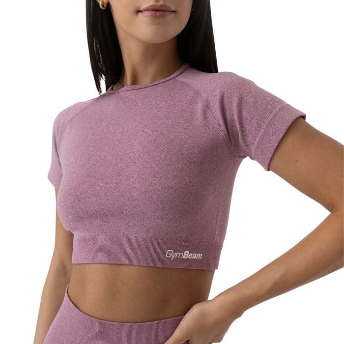 Damski Crop Top FLO Violet - GymBeam XL