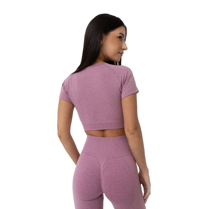 Damski Crop Top FLO Violet - GymBeam XL