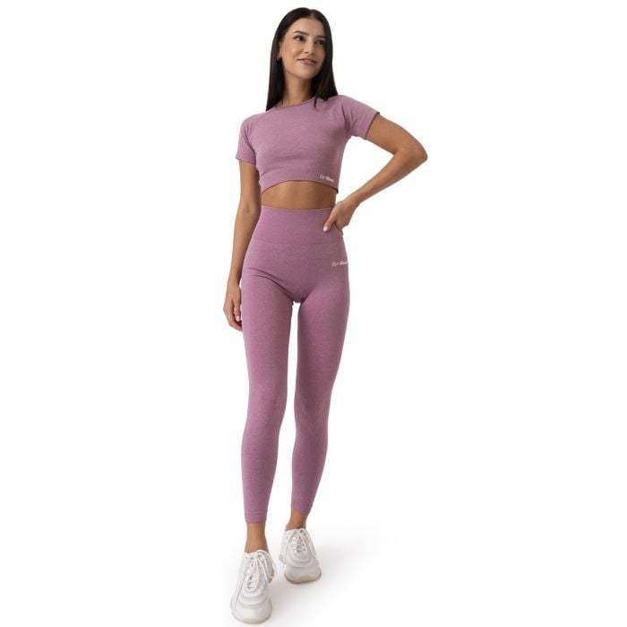 Damski Crop Top FLO Violet - GymBeam XL