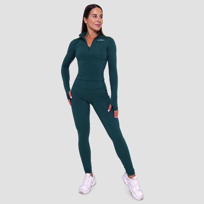Damska koszulka sportowa Ignite Dark Green - GymBeam M