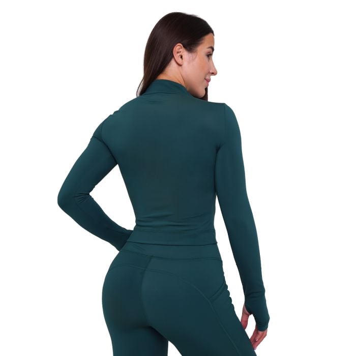 Damska koszulka sportowa Ignite Dark Green - GymBeam M
