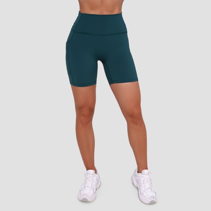 Damskie spodenki Ignite Dark Green - GymBeam M
