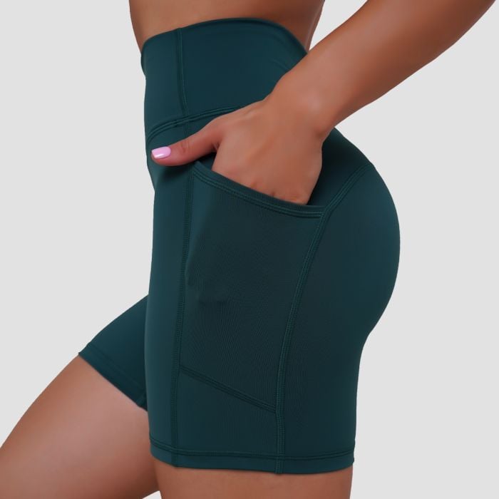 Damskie spodenki Ignite Dark Green - GymBeam M