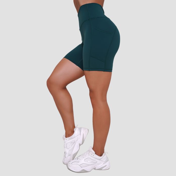 Damskie spodenki Ignite Dark Green - GymBeam M