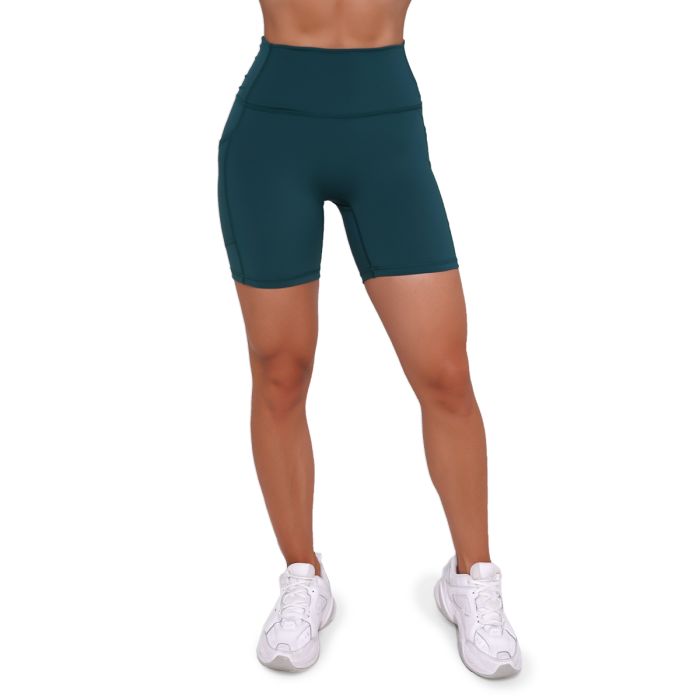 Damskie spodenki Ignite Dark Green - GymBeam M
