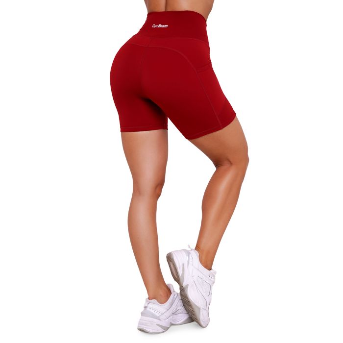 Damskie spodenki Ignite Dark Red - GymBeam M