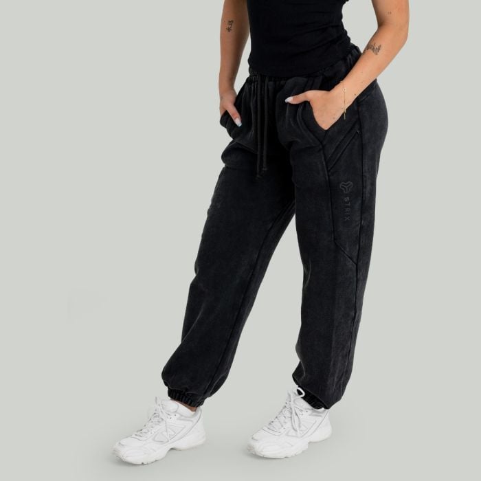 Joggery damskie Washed Black - STRIX XS