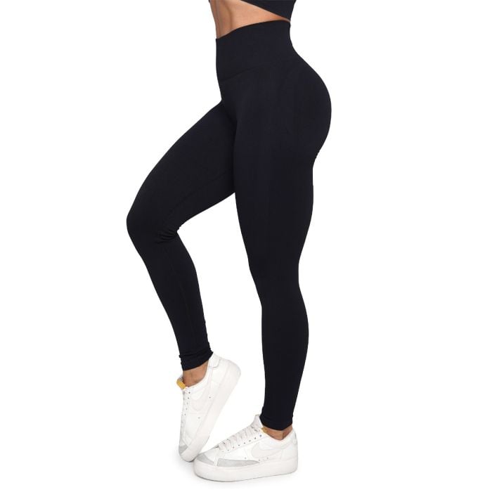 Bezszwowe damskie legginsy Lift Black - GymBeam XS