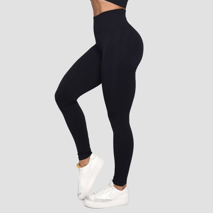 Bezszwowe damskie legginsy Lift Black - GymBeam XS
