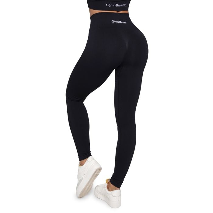 Bezszwowe damskie legginsy Lift Black - GymBeam XS
