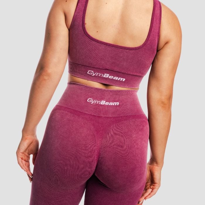 Bezszwowe damskie legginsy Lift Plum - GymBeam M