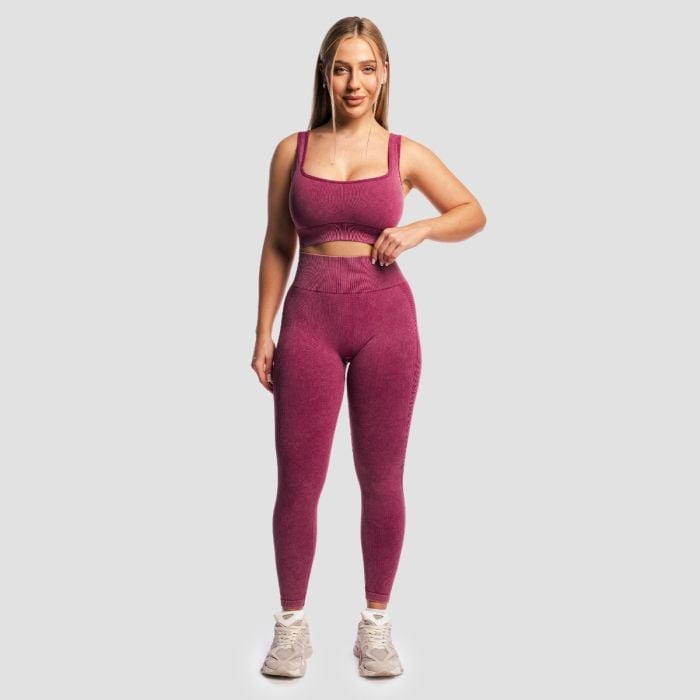 Bezszwowe damskie legginsy Lift Plum - GymBeam M