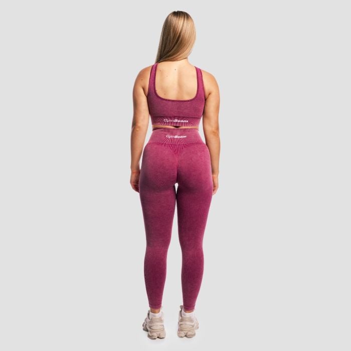 Bezszwowe damskie legginsy Lift Plum - GymBeam M