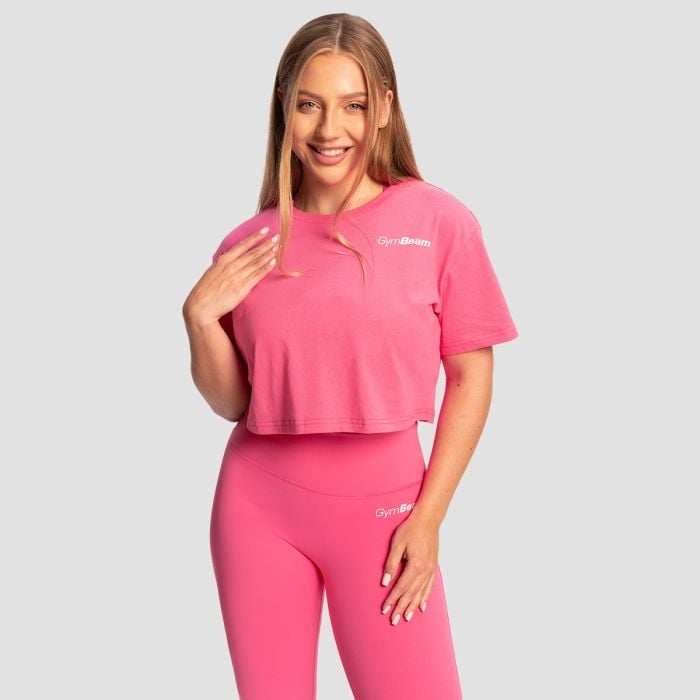 Damska koszulka Cropped Limitless Dragonfruit - GymBeam M