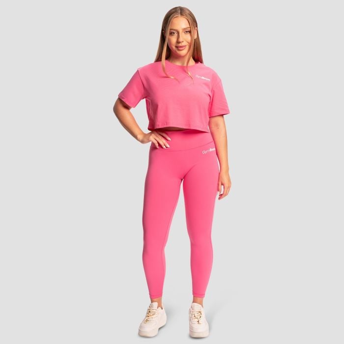 Damska koszulka Cropped Limitless Dragonfruit - GymBeam M