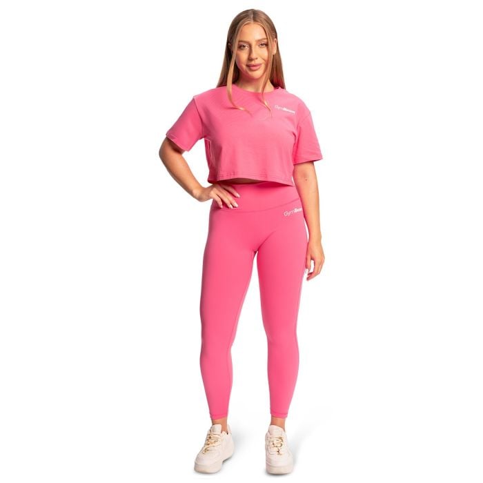 Damska koszulka Cropped Limitless Dragonfruit - GymBeam M