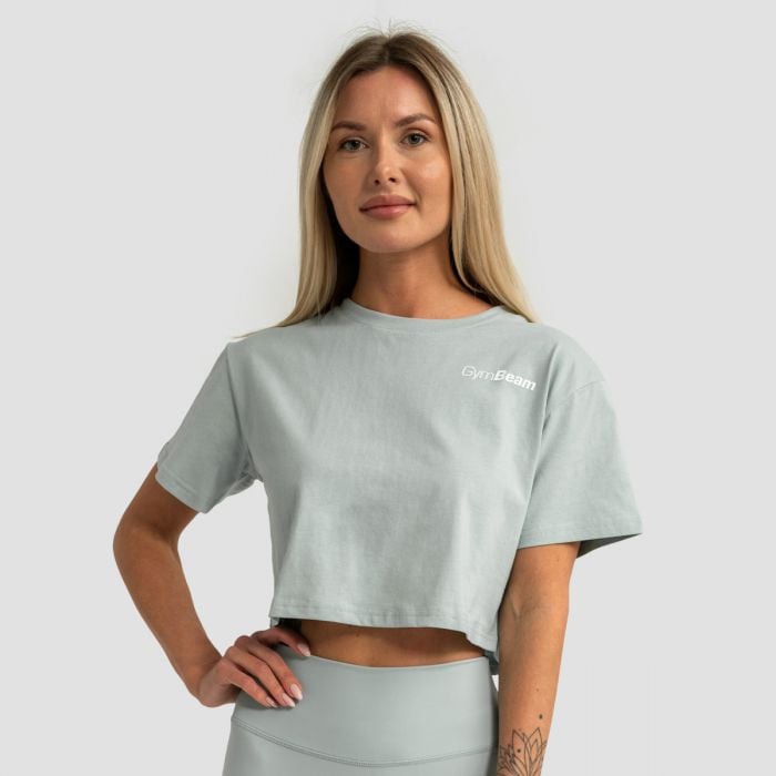 Women‘s Limitless Cropped T-Shirt Eucalypt - GymBeam