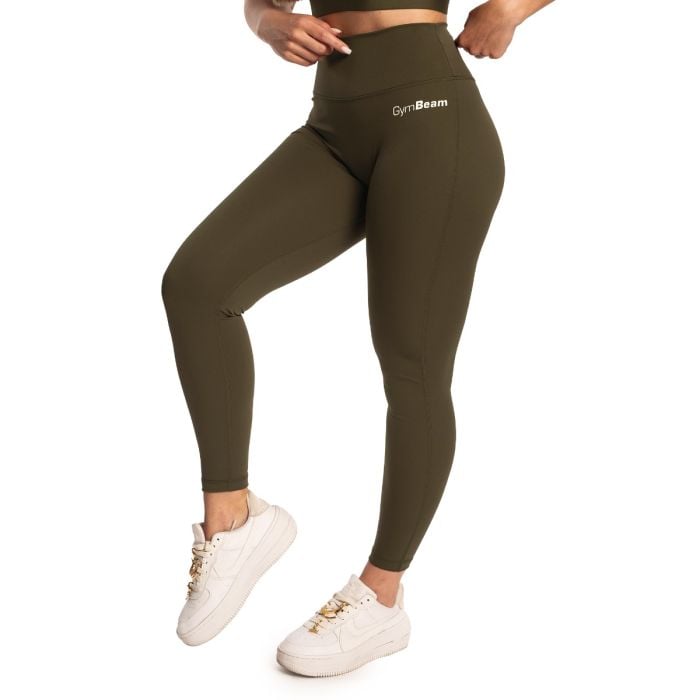 Damskie legginsy z wysokim stanem Limitless Espresso - GymBeam S