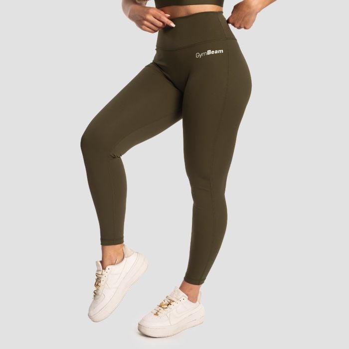 Damskie legginsy z wysokim stanem Limitless Espresso - GymBeam S